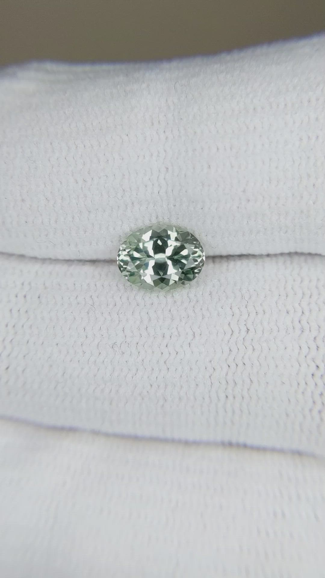 1.51 Ct. Bluish Green Sapphire from Montana Size Video