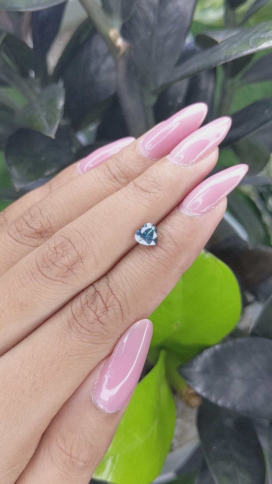 1.01 Ct. Greenish Blue Sapphire from Madagascar Size Video