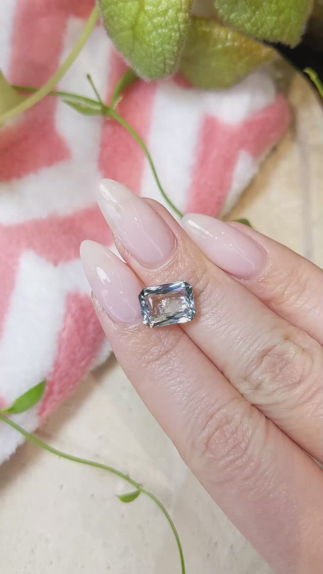 4.96 Ct. Blue Sapphire from Montana Size Video