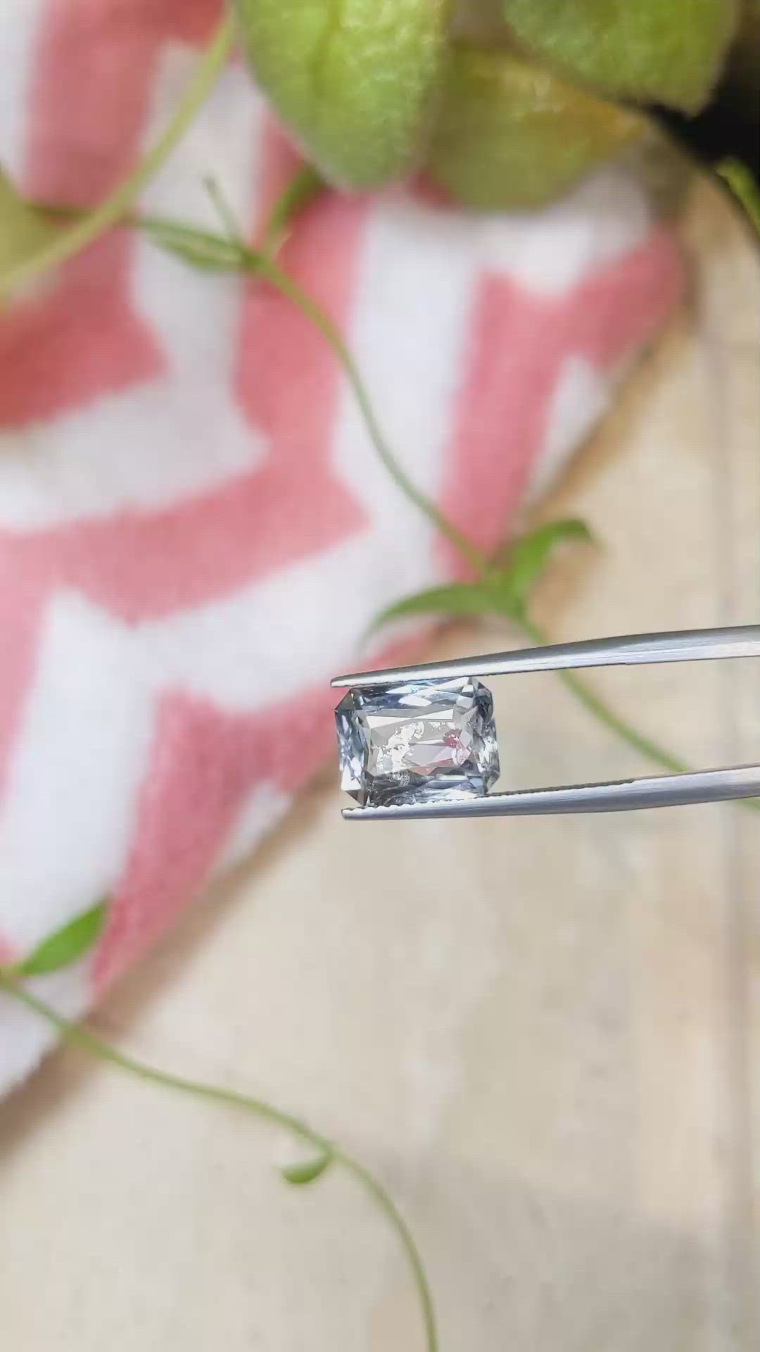 4.96 Ct. Blue Sapphire from Montana Size Video