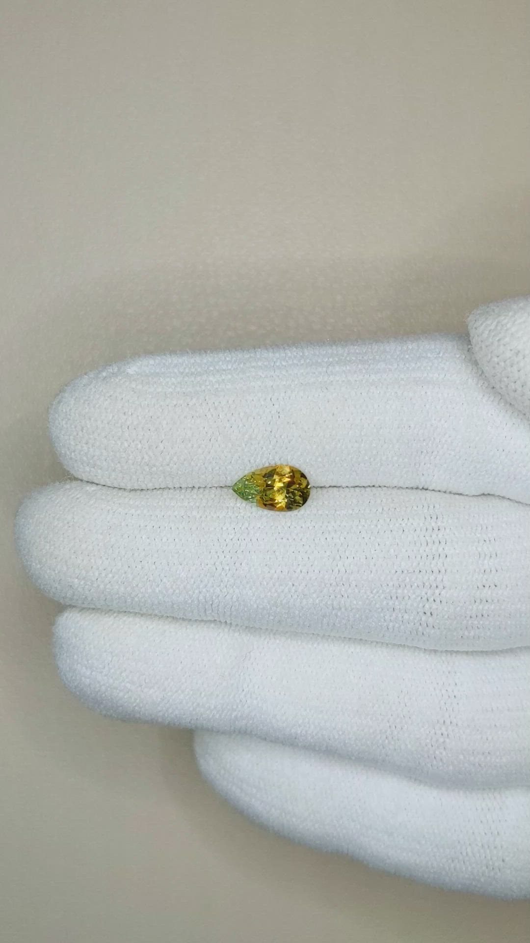 0.92 Ct. Bi Color Sapphire from Montana Size Video