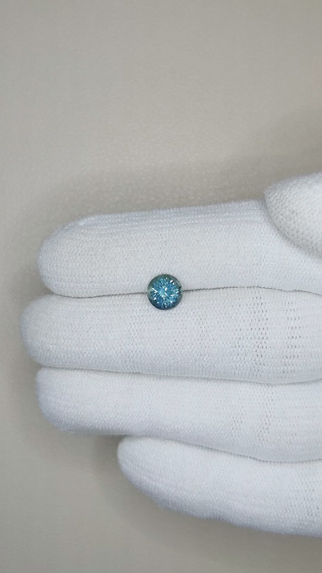1.03 Ct. Greenish Blue Sapphire from Montana Size Video