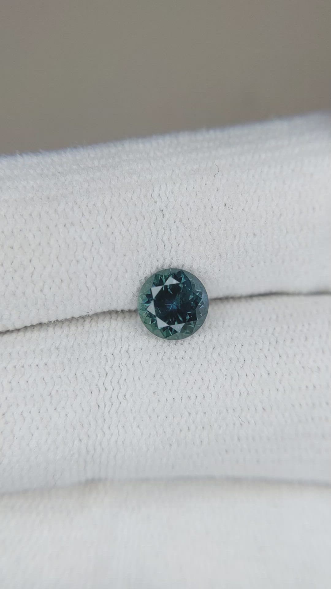 1.07 Ct. Bluish Green Sapphire from Montana Size Video