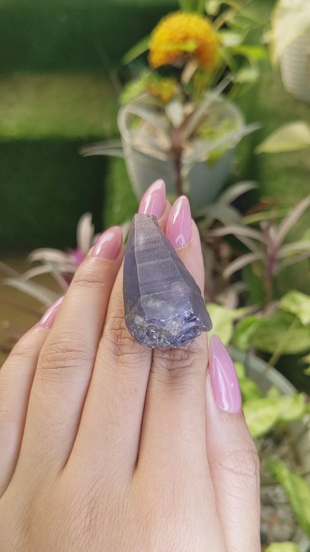 134.88 Ct. Blue Sapphire Crystal from Ceylon (Sri Lanka) Size Video