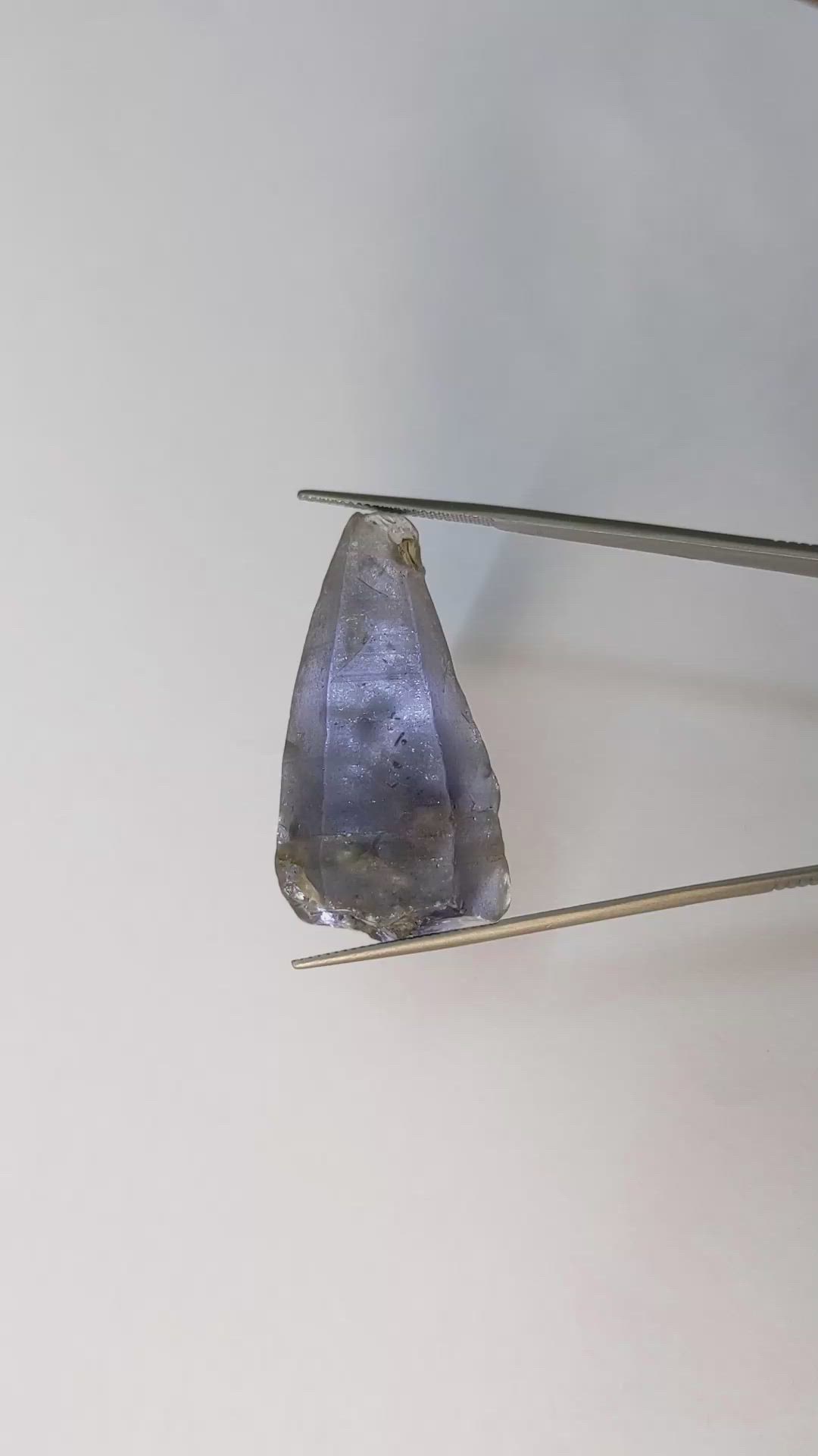 134.88 Ct. Blue Sapphire Crystal from Ceylon (Sri Lanka) Size Video
