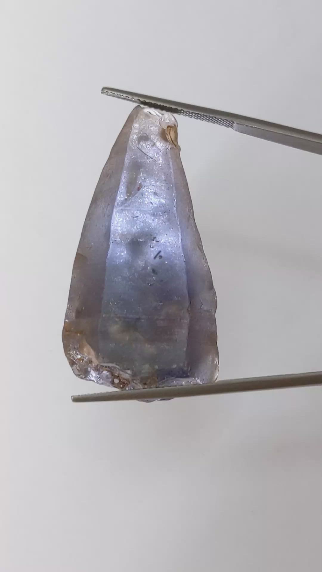 134.88 Ct. Blue Sapphire Crystal from Ceylon (Sri Lanka) Size Video