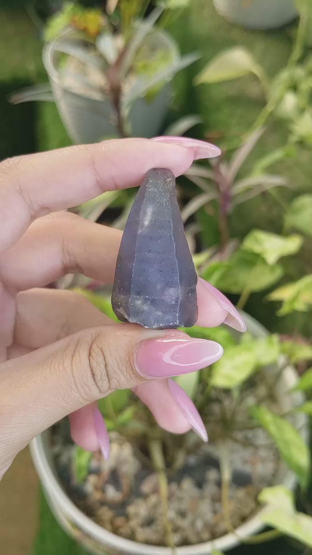 134.88 Ct. Blue Sapphire Crystal from Ceylon (Sri Lanka) Size Video