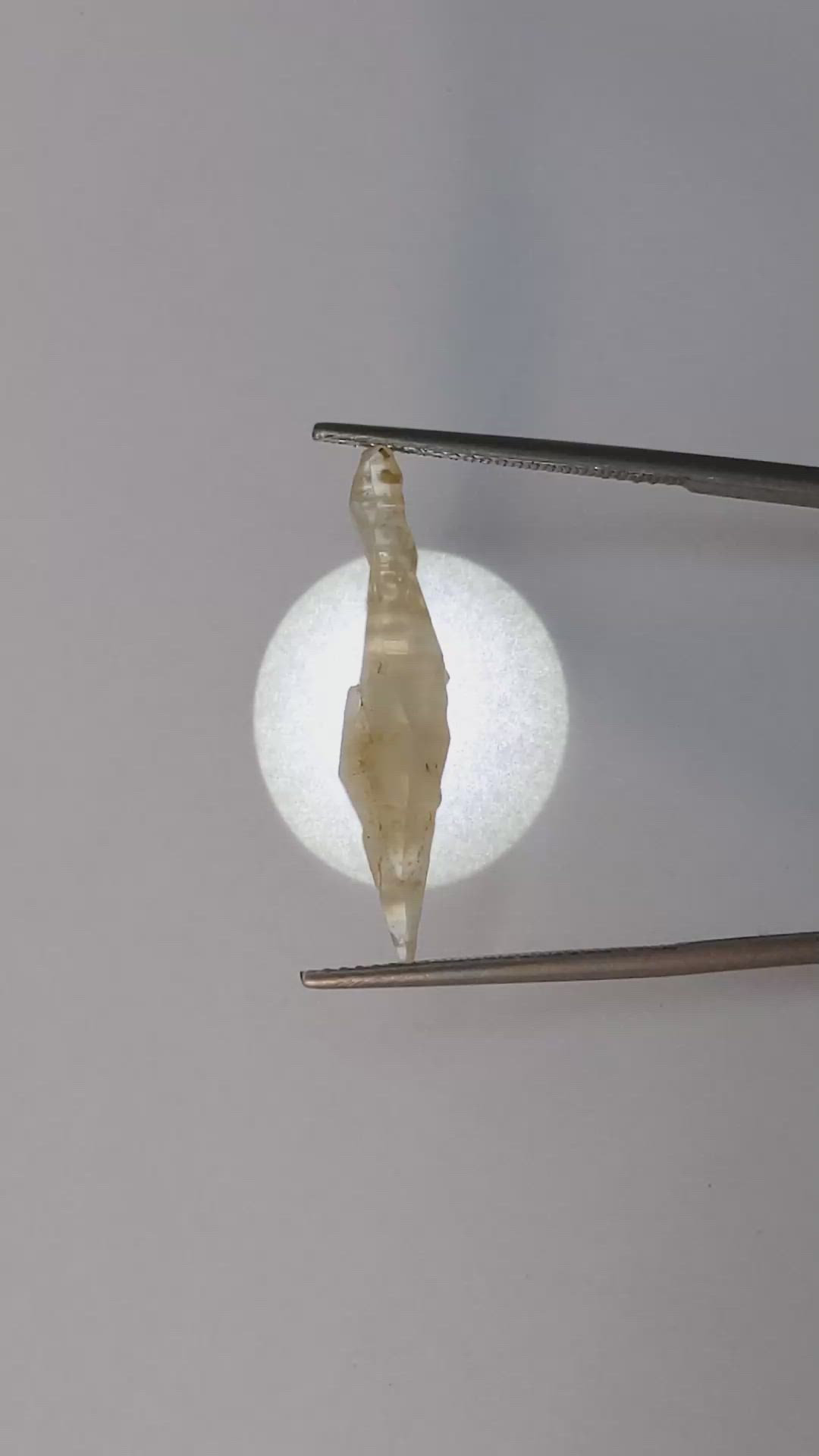 5.56 Ct. Yellow Sapphire Crystal from Ceylon (Sri Lanka) Size Video