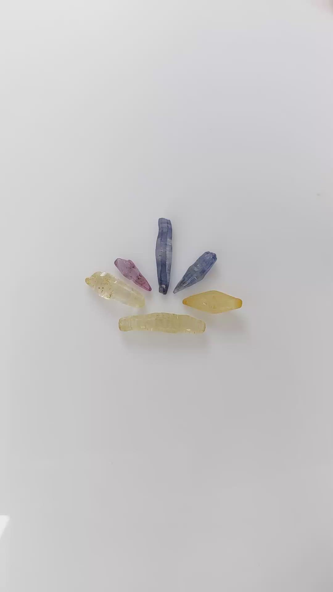16.14 Ct. Multi Color Rough Sapphire from Ceylon (Sri Lanka) Size Video