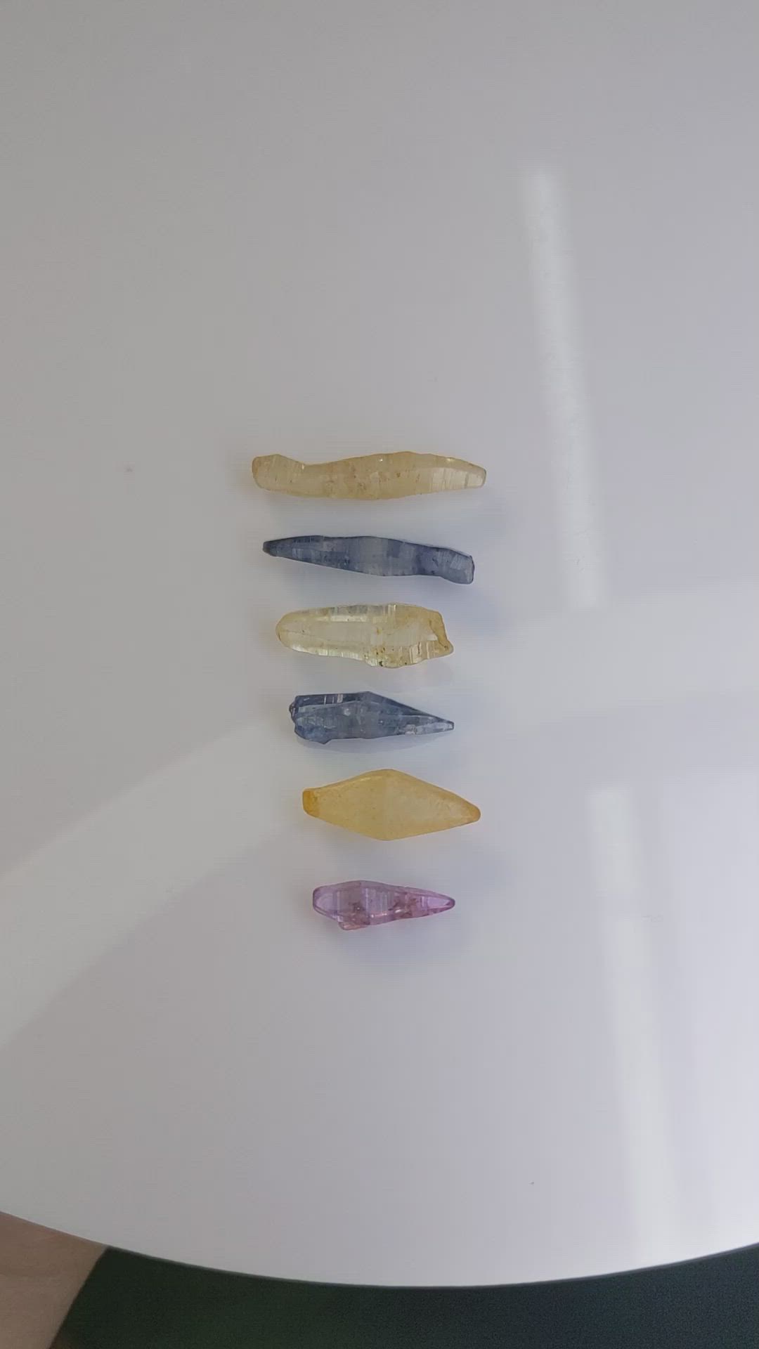 16.14 Ct. Multi Color Rough Sapphire from Ceylon (Sri Lanka) Size Video