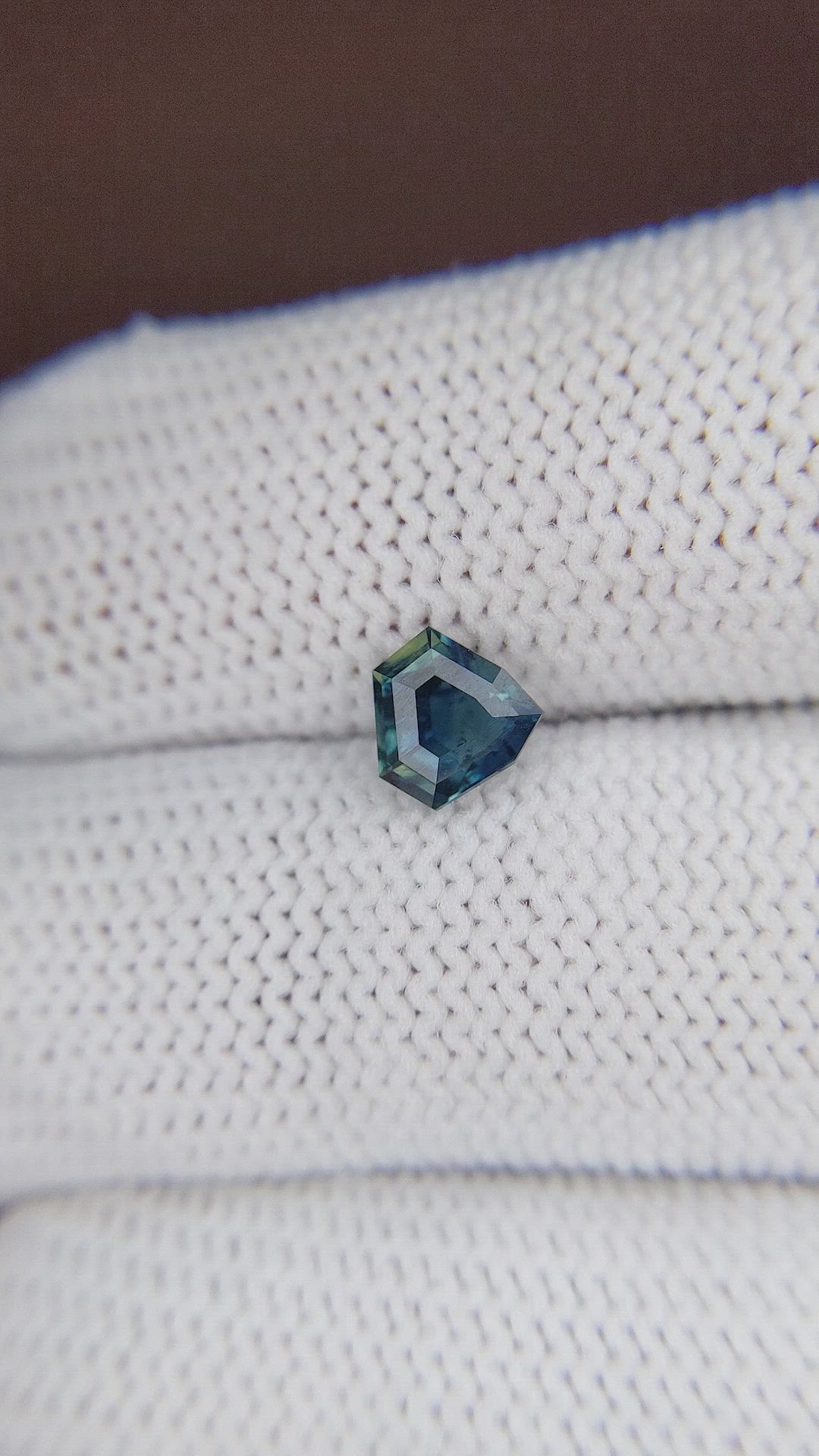1.05 Ct. Greenish Blue Sapphire from Madagascar Size Video