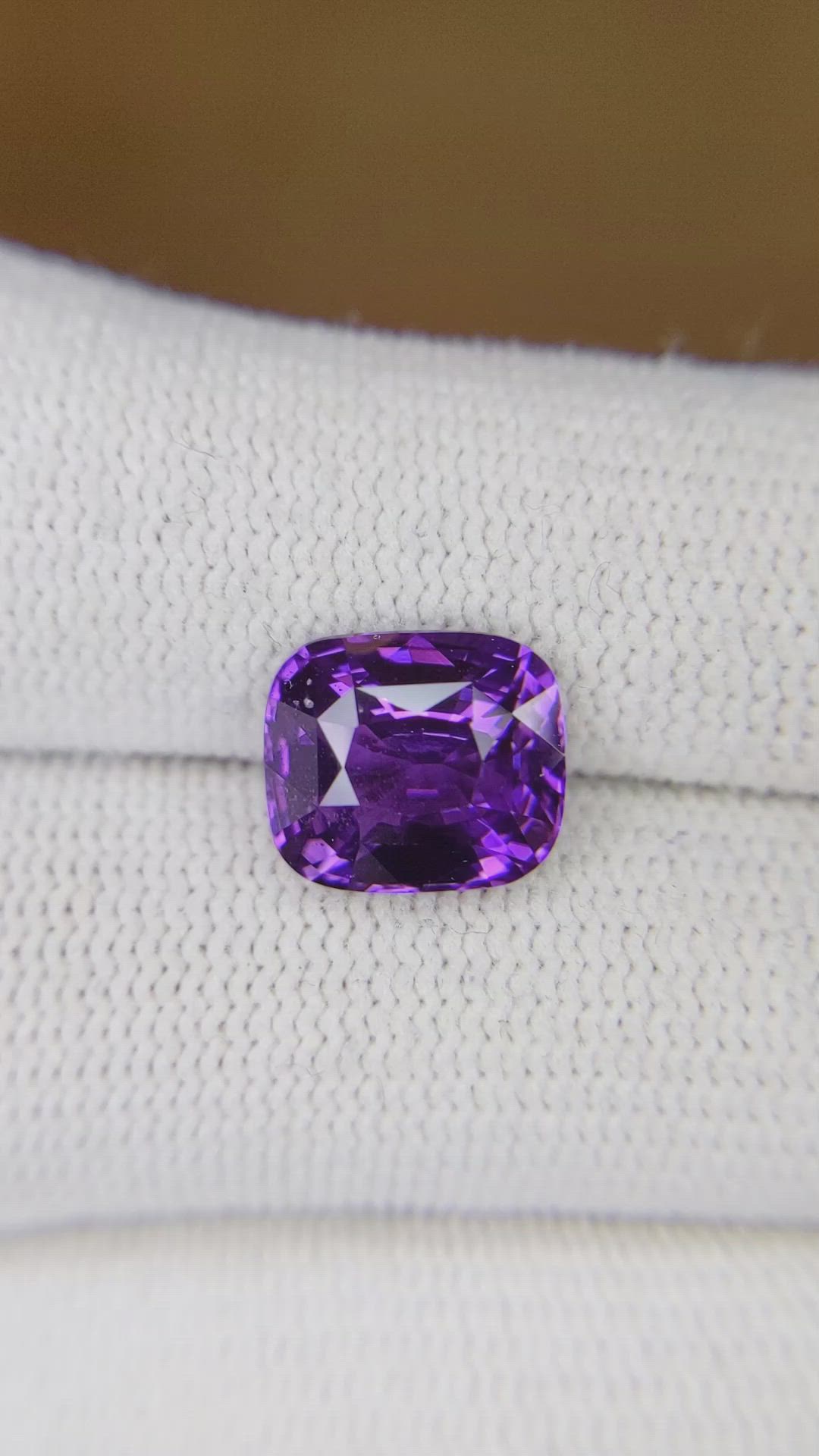 4.69 Ct. Purple Sapphire from Madagascar Size Video