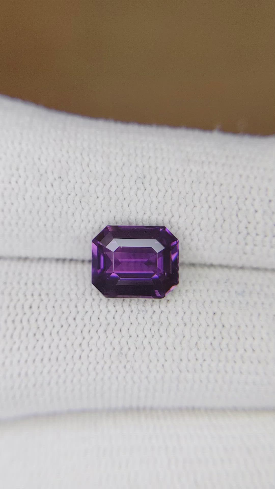 3.54 Ct. Purple Sapphire from Ceylon (Sri Lanka) Size Video