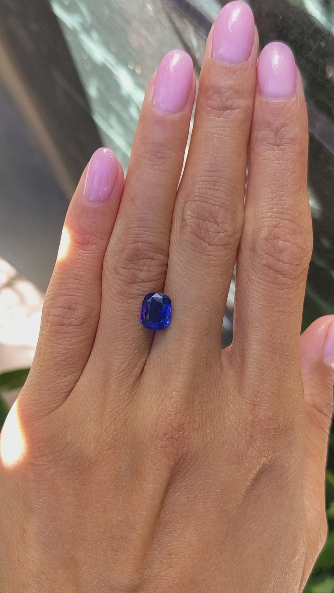 3.05 Ct. Blue Sapphire from Ceylon (Sri Lanka) Size Video