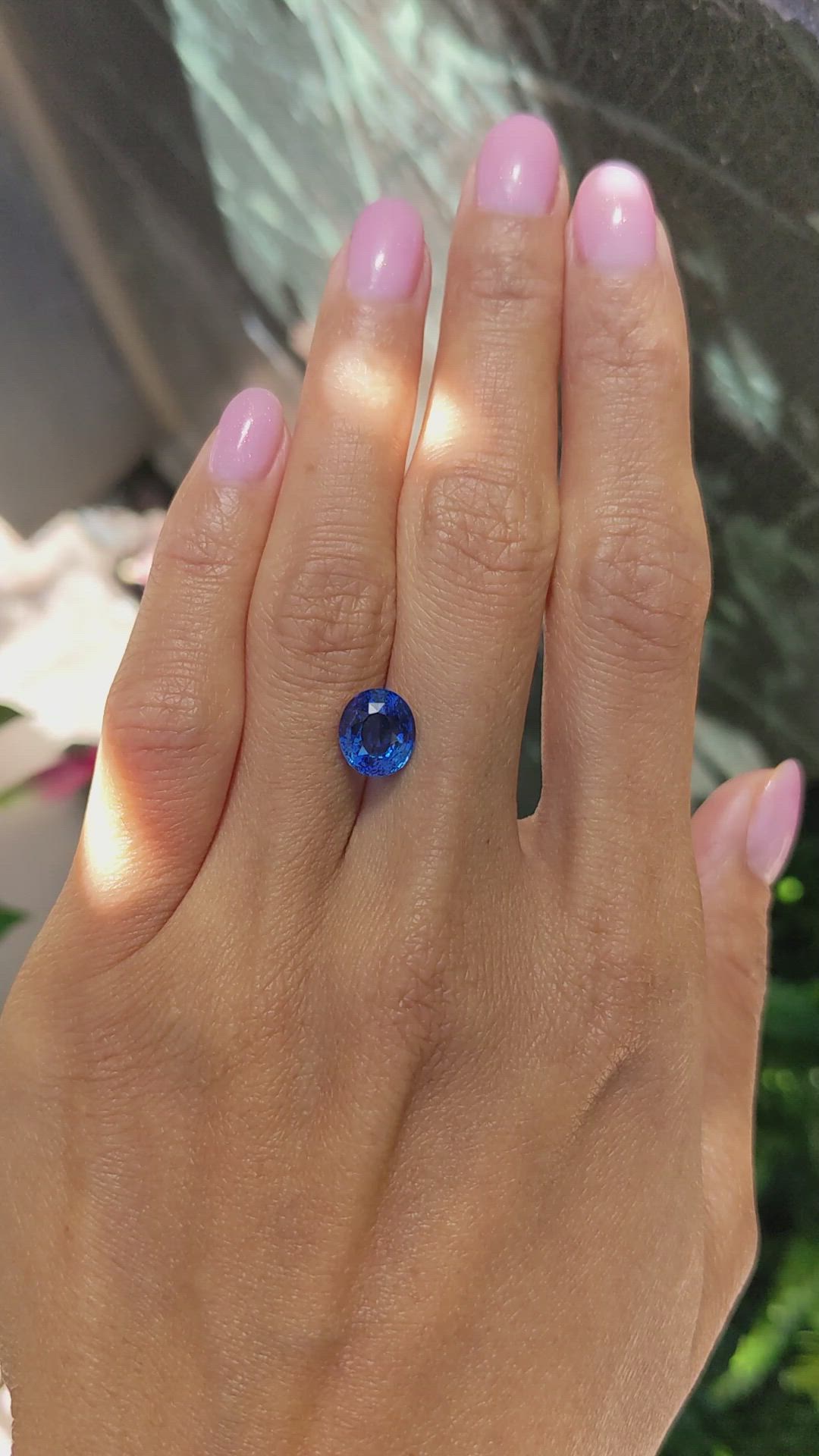 3.60 Ct. Blue Sapphire from Ceylon (Sri Lanka) Size Video