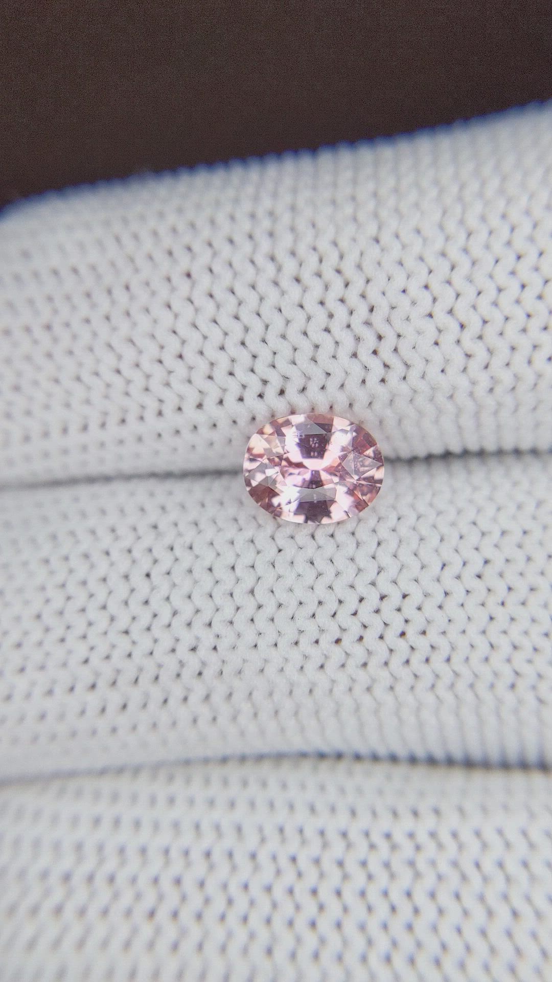 1.30 Ct. Peach Sapphire from Madagascar Size Video