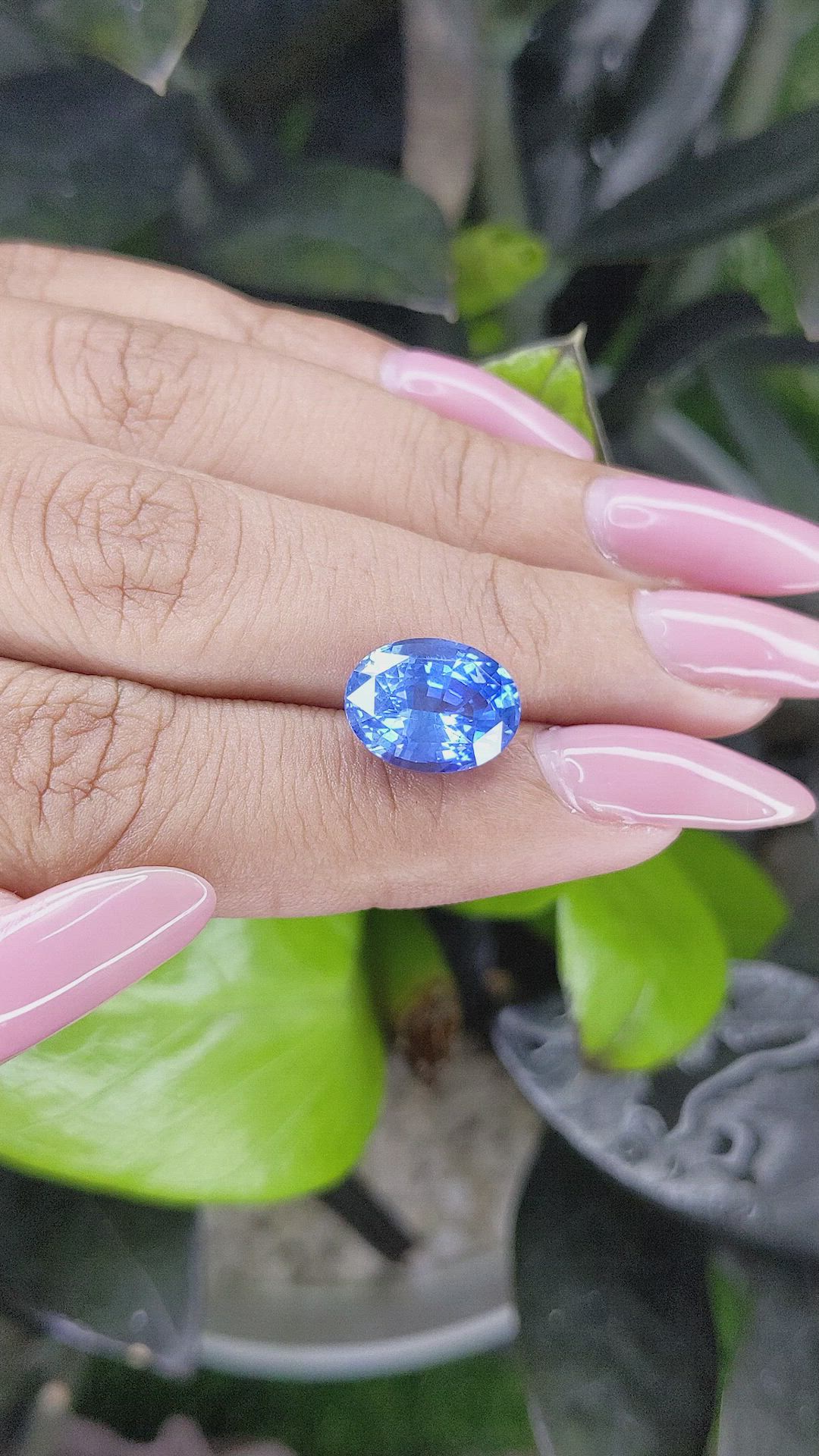 6.01 Ct. Blue Sapphire from Ceylon (Sri Lanka) Size Video