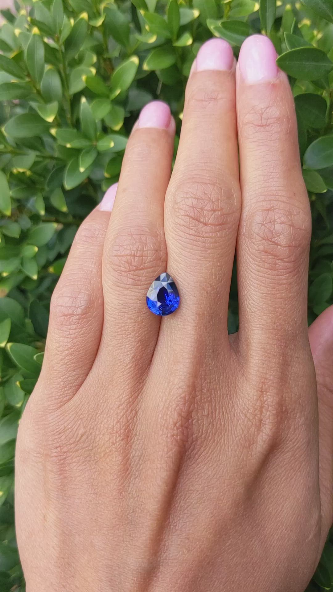 2.72 Ct. Blue Sapphire from Ceylon (Sri Lanka) Size Video
