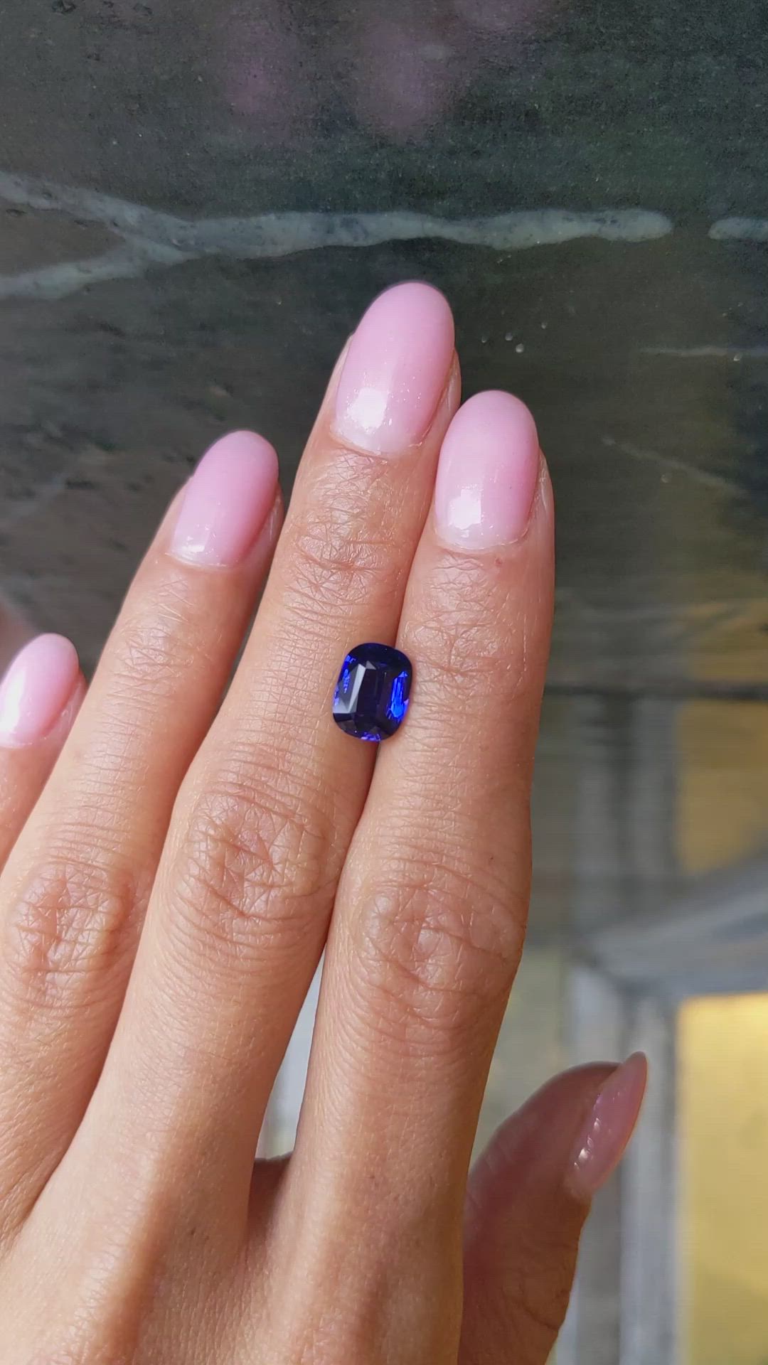 2.53 Ct. Blue Sapphire from Ceylon (Sri Lanka) Size Video