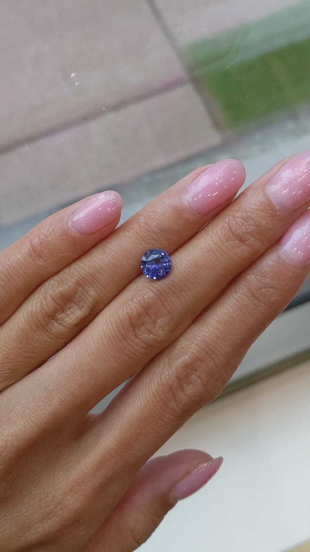 2.02 Ct. Blue Sapphire from Ceylon (Sri Lanka) Size Video