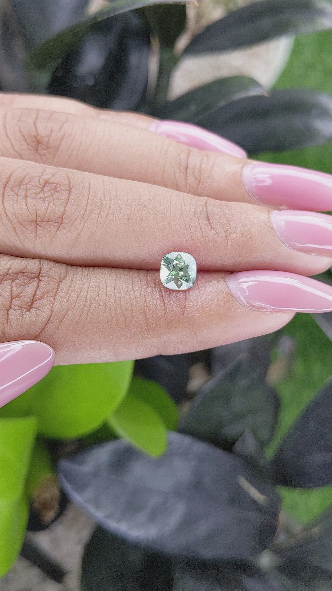 1.13 Ct. Yellowish Green Sapphire from Madagascar Size Video