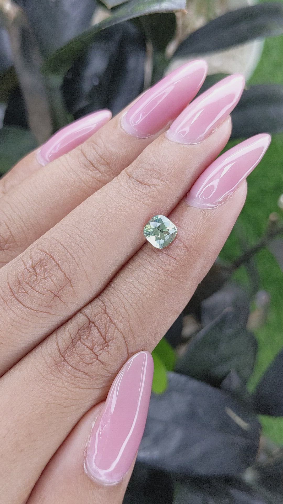 1.13 Ct. Yellowish Green Sapphire from Madagascar Size Video