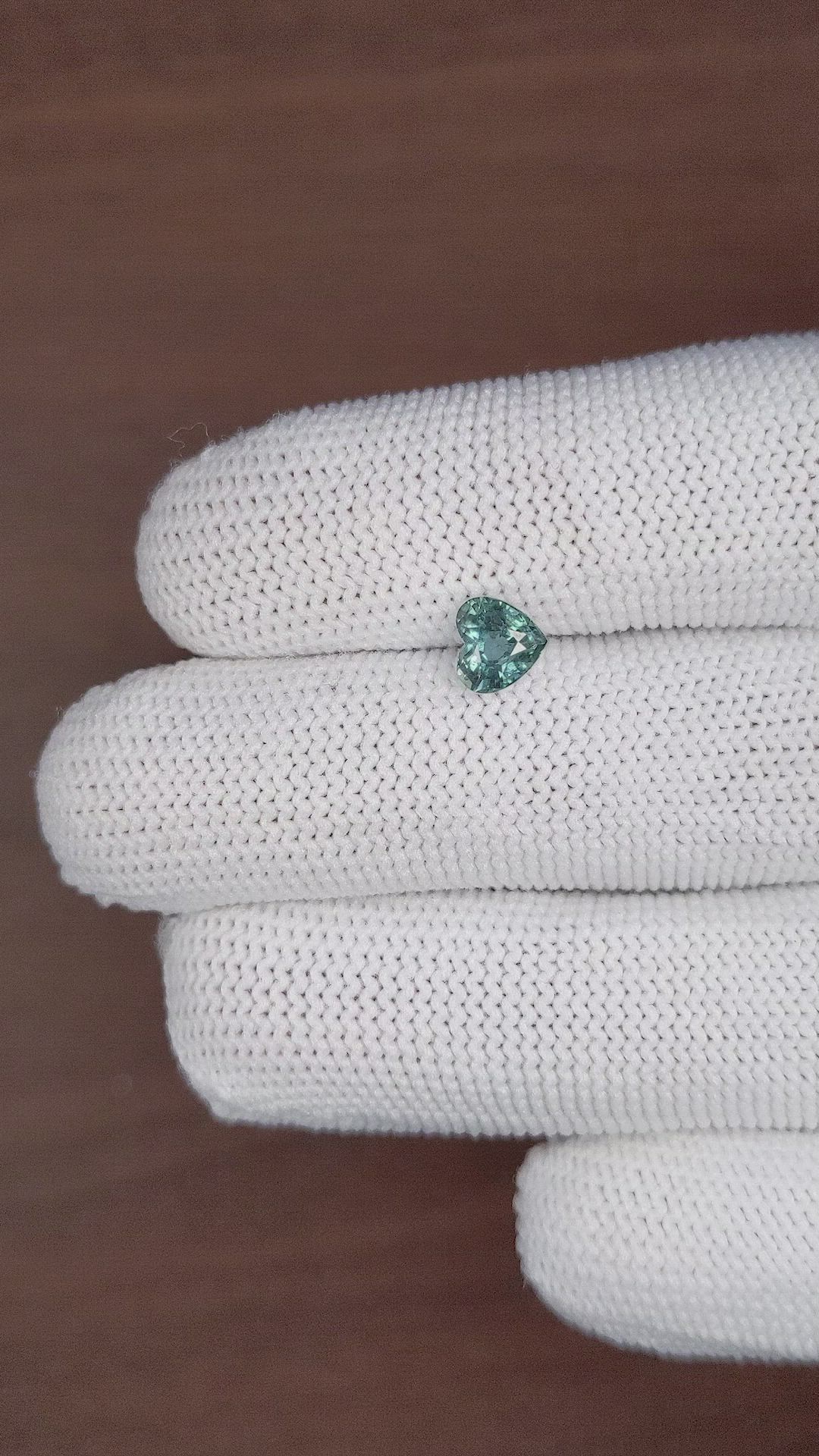 1.01 Ct. Bluish Green Sapphire from Madagascar Size Video