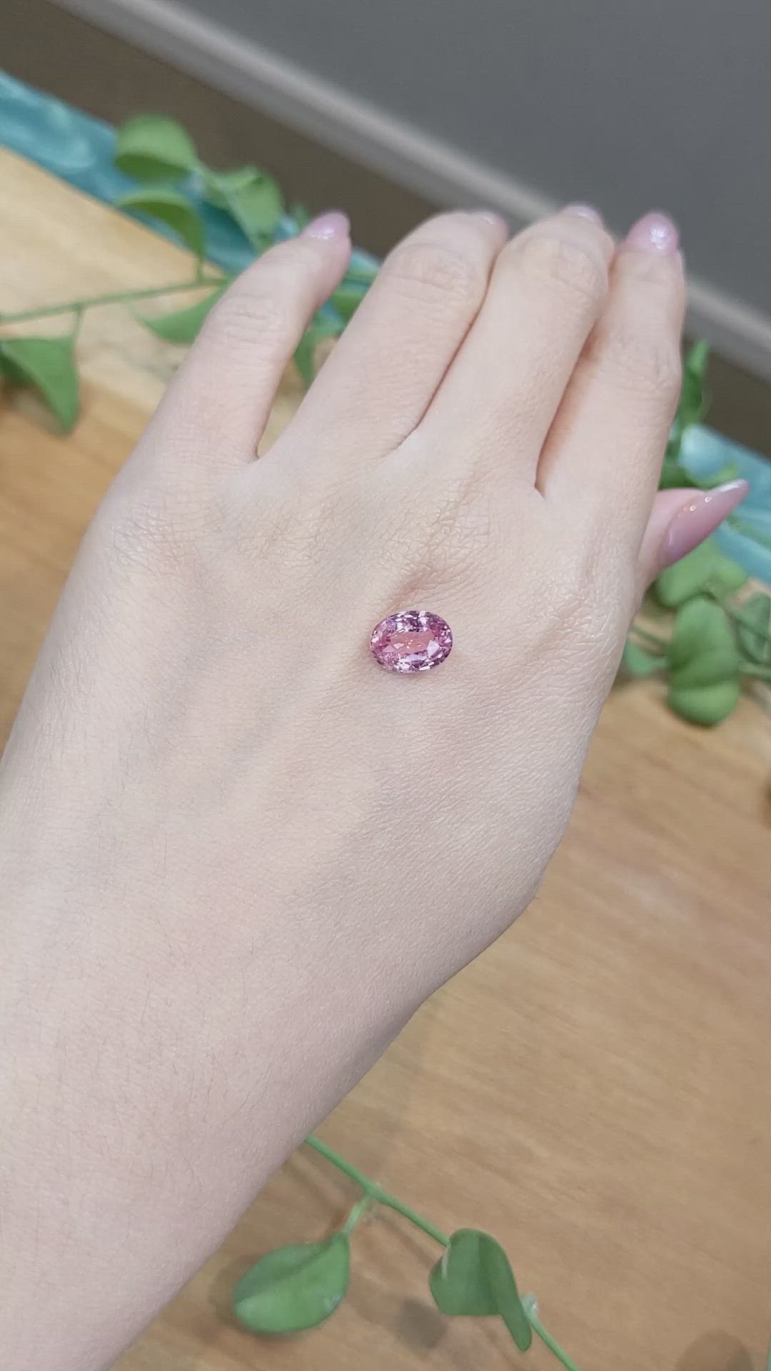 3.11 Ct. Padparadscha Sapphire from Madagascar Size Video