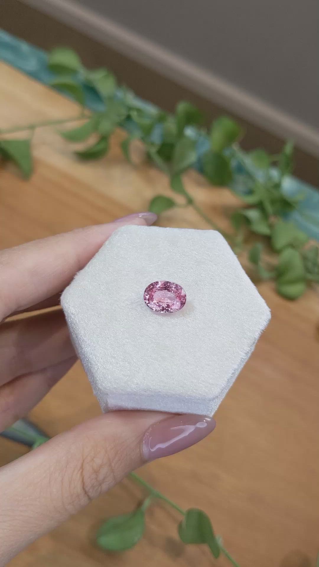 3.11 Ct. Padparadscha Sapphire from Madagascar Size Video