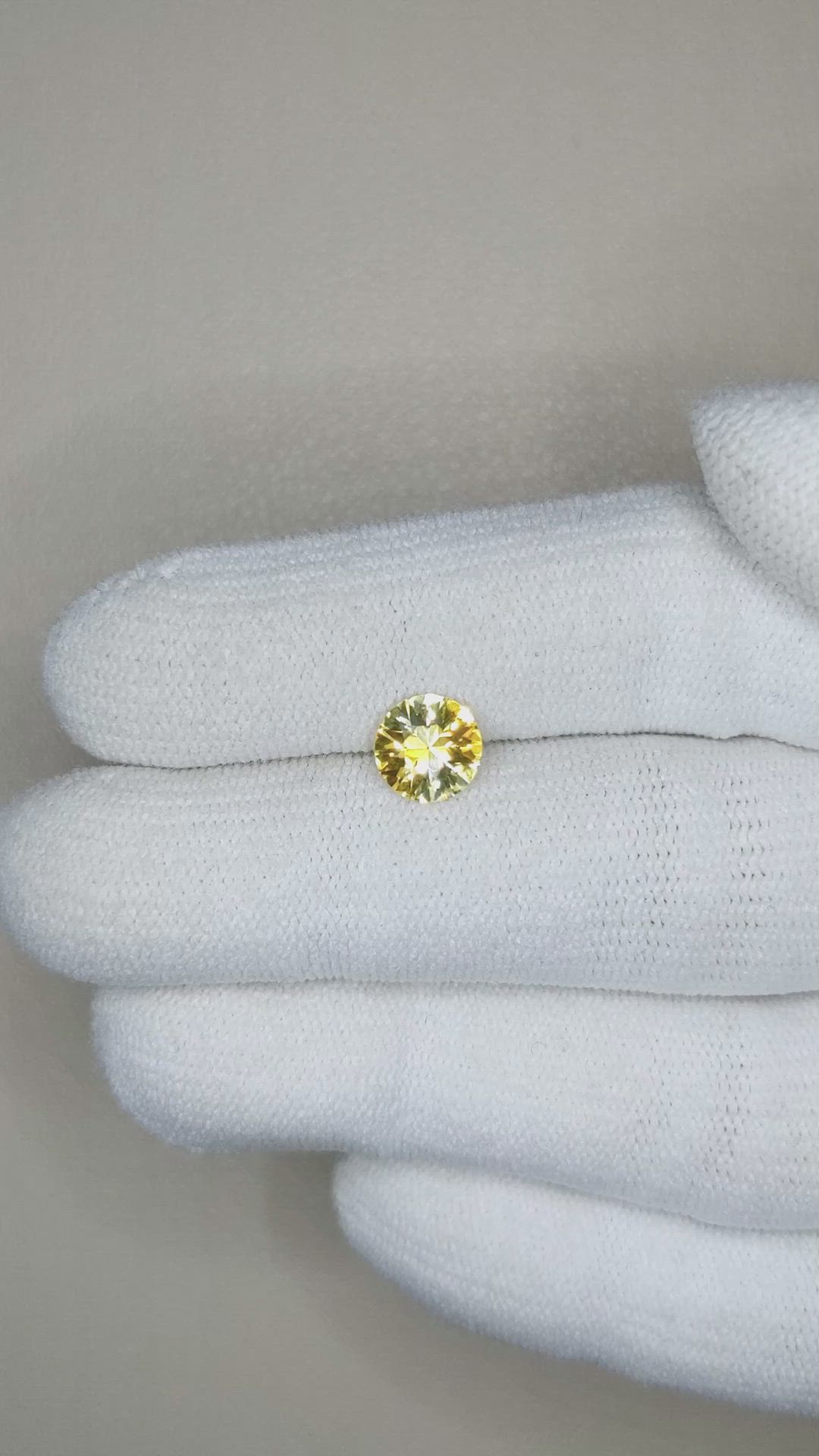 1.18 Ct. Yellow Sapphire from Ceylon (Sri Lanka) Size Video