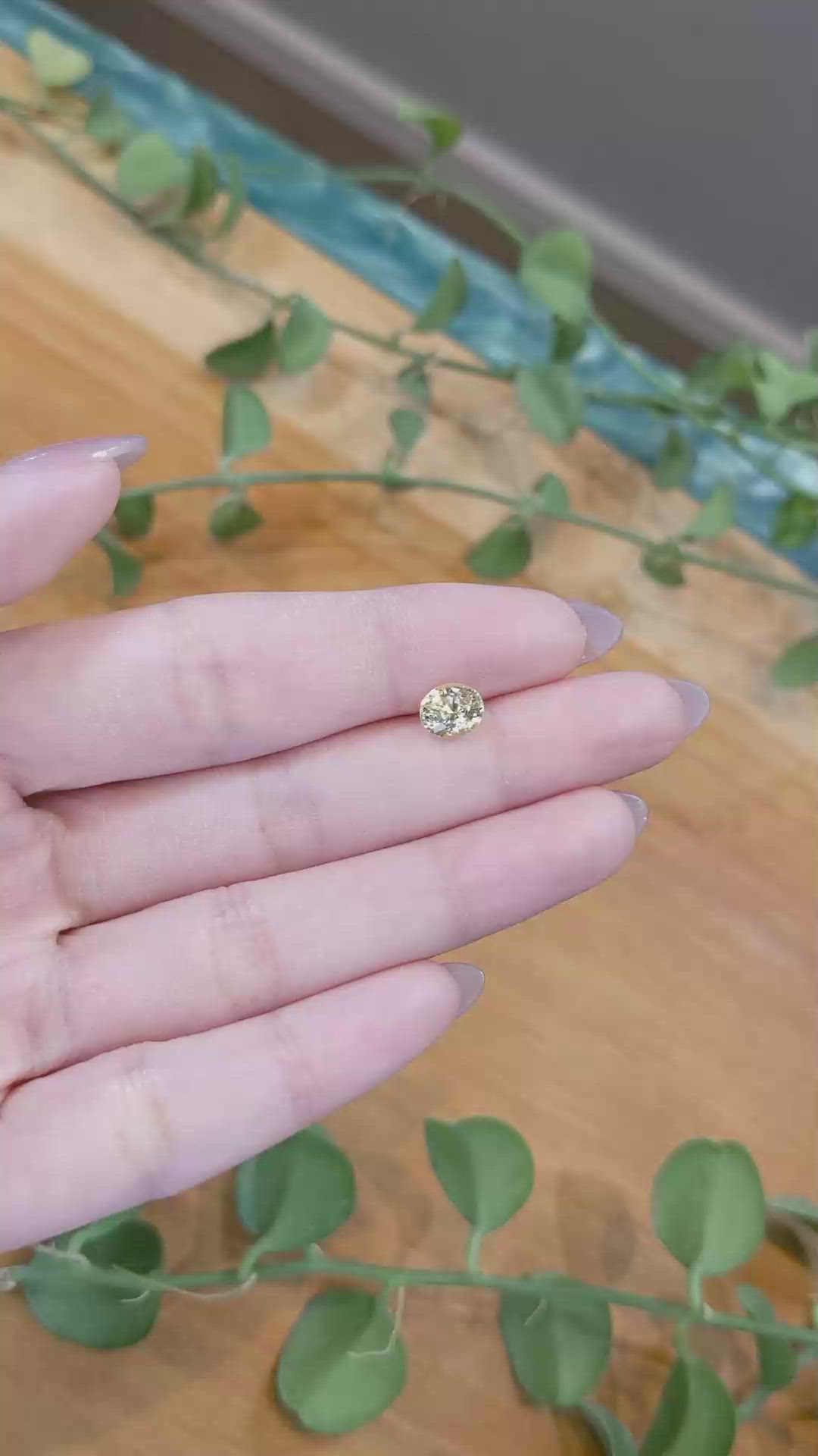 1.33 Ct. Yellow Sapphire from Ceylon (Sri Lanka) Size Video