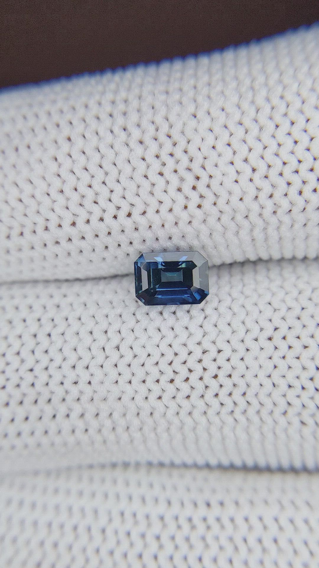 1.03 Ct. Greenish Blue Sapphire from Madagascar Size Video