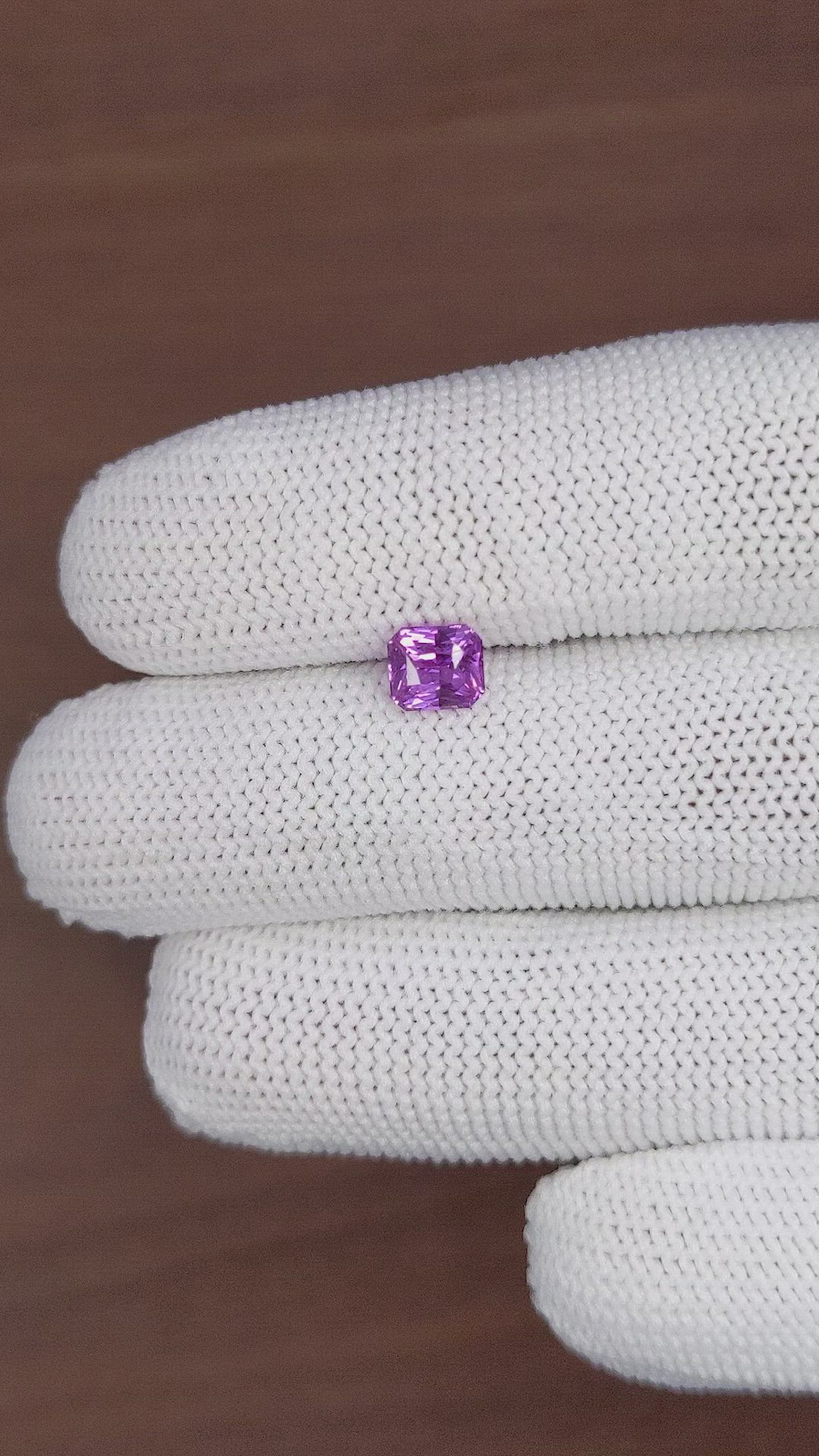 1.12 Ct. Purple Sapphire from Madagascar Size Video