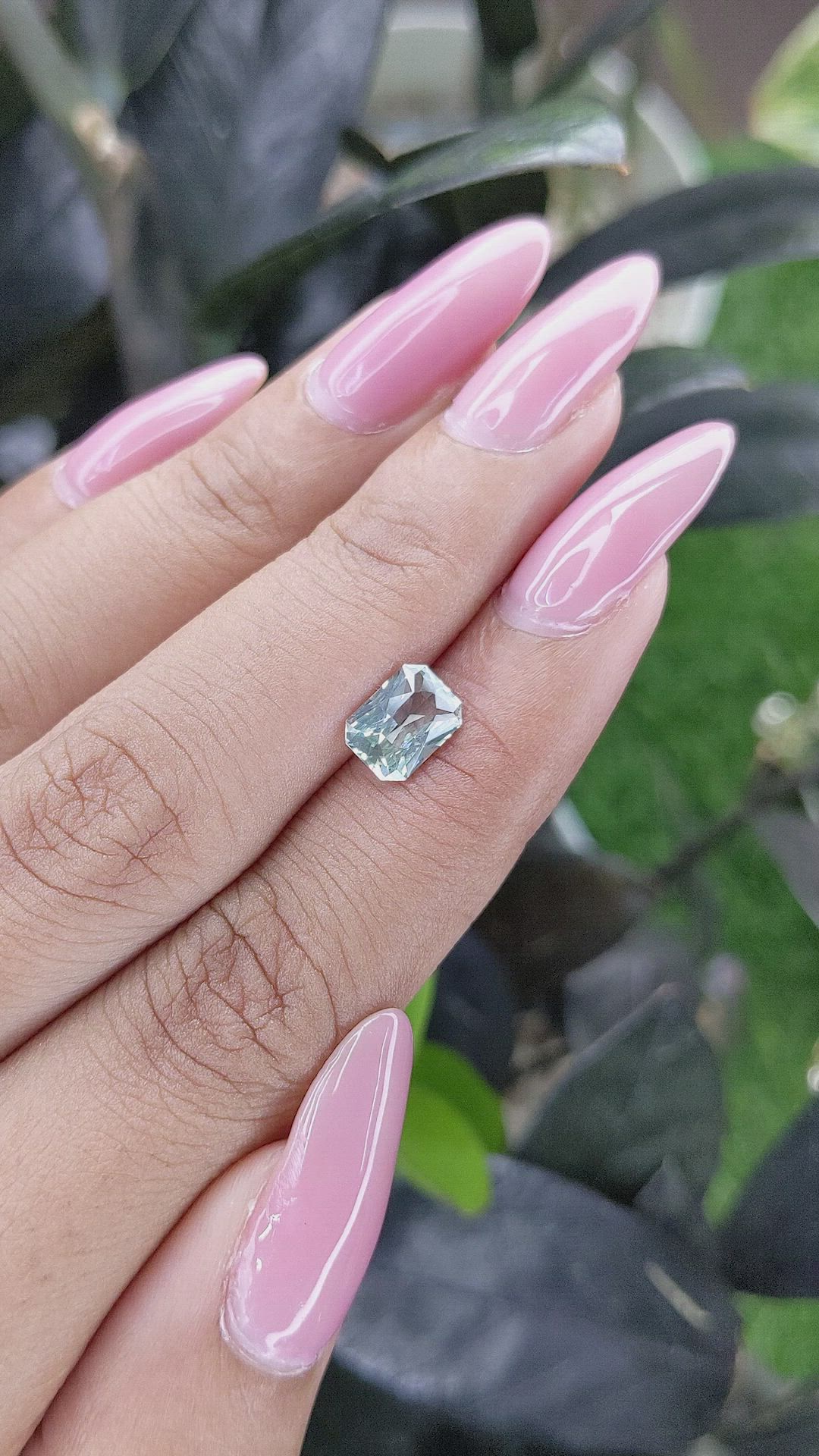 1.58 Ct. Green Sapphire from Madagascar Size Video