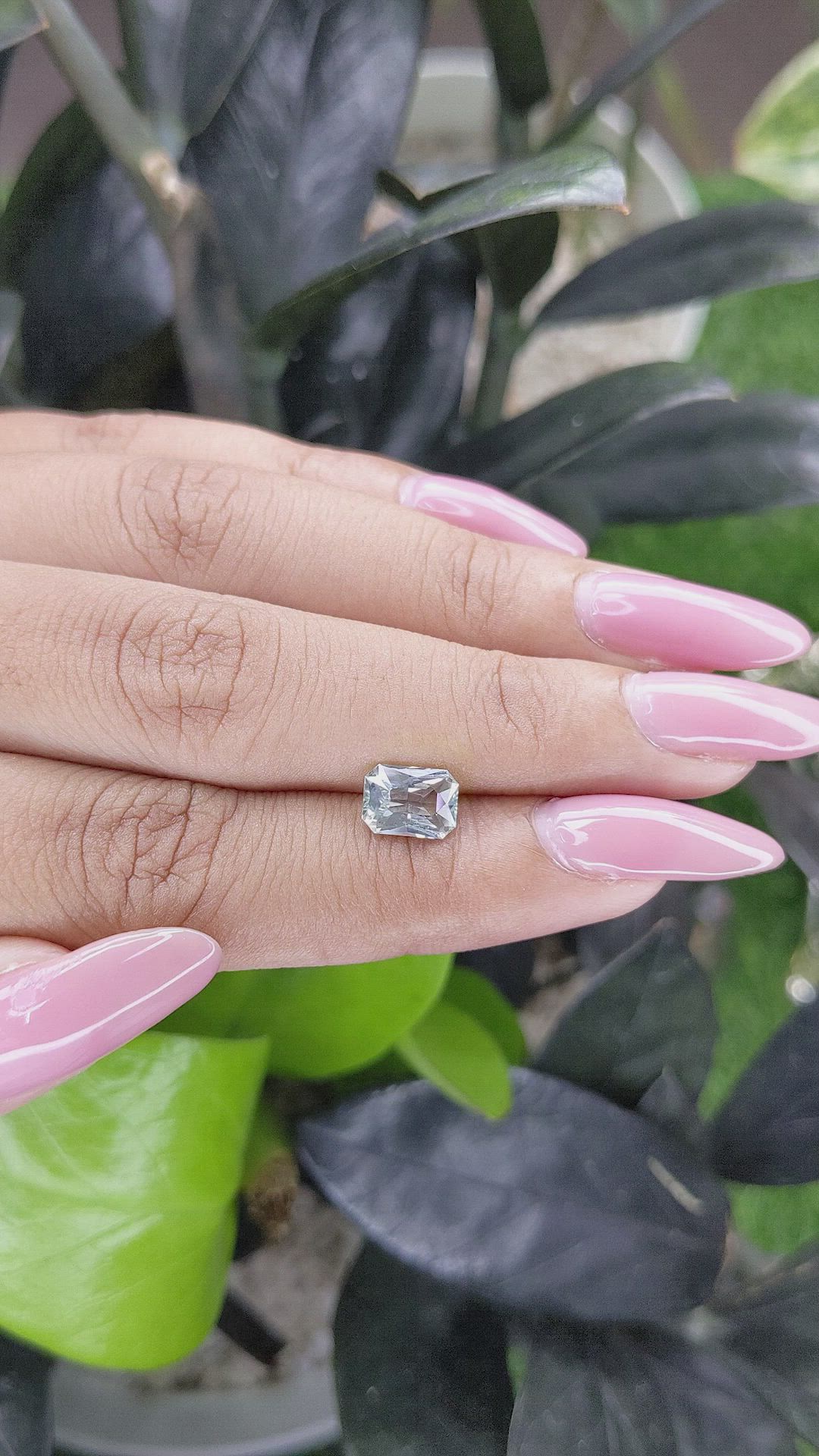 1.58 Ct. Green Sapphire from Madagascar Size Video