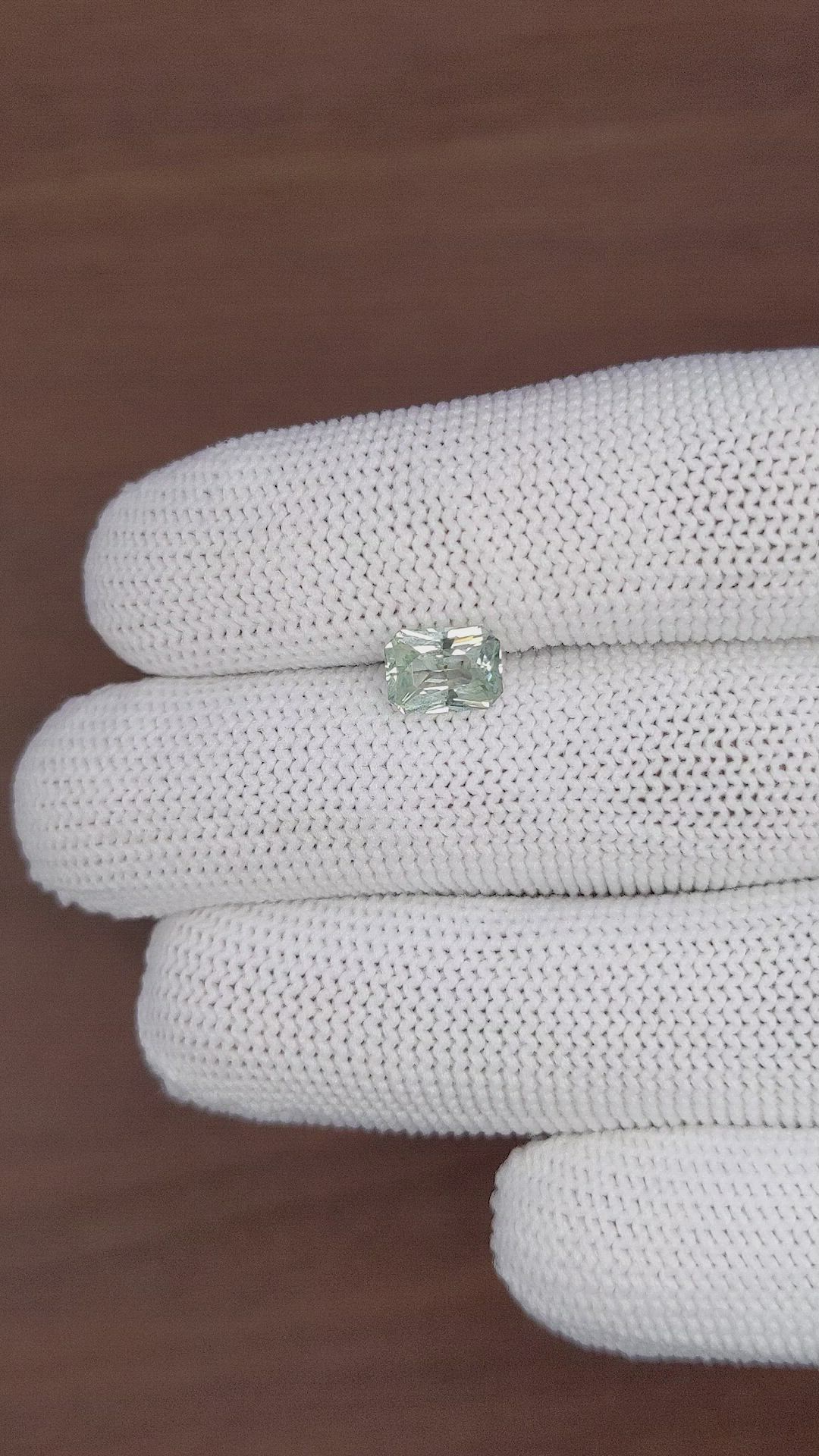 1.58 Ct. Green Sapphire from Madagascar Size Video