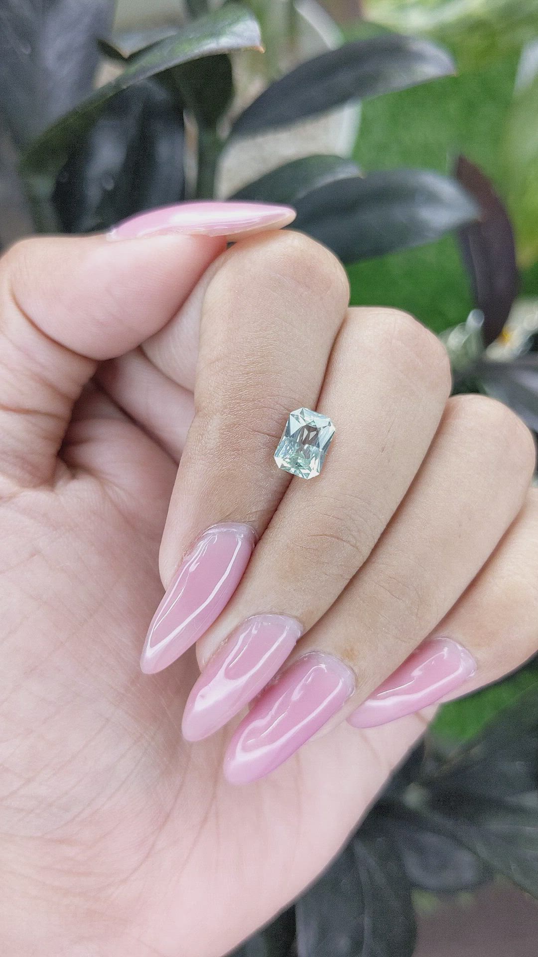 1.58 Ct. Green Sapphire from Madagascar Size Video