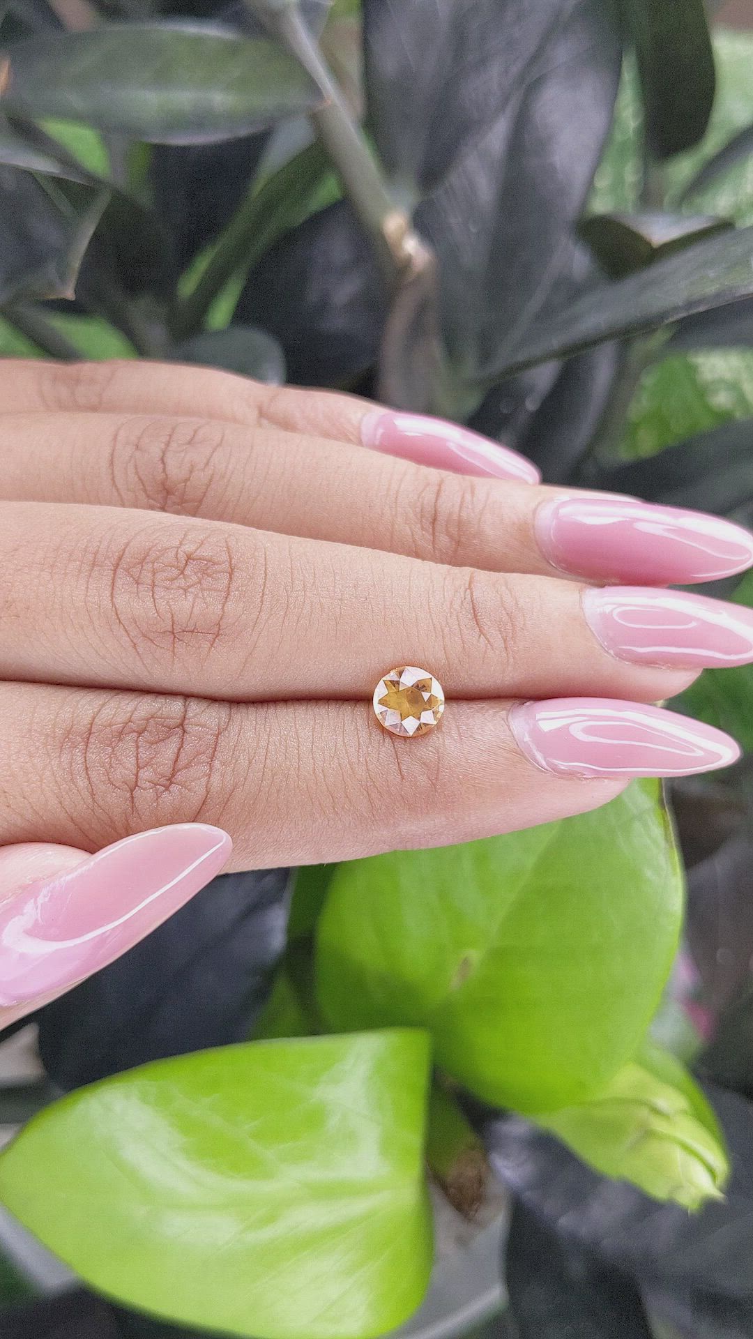 1.07 Ct. Peach Sapphire from Madagascar Size Video