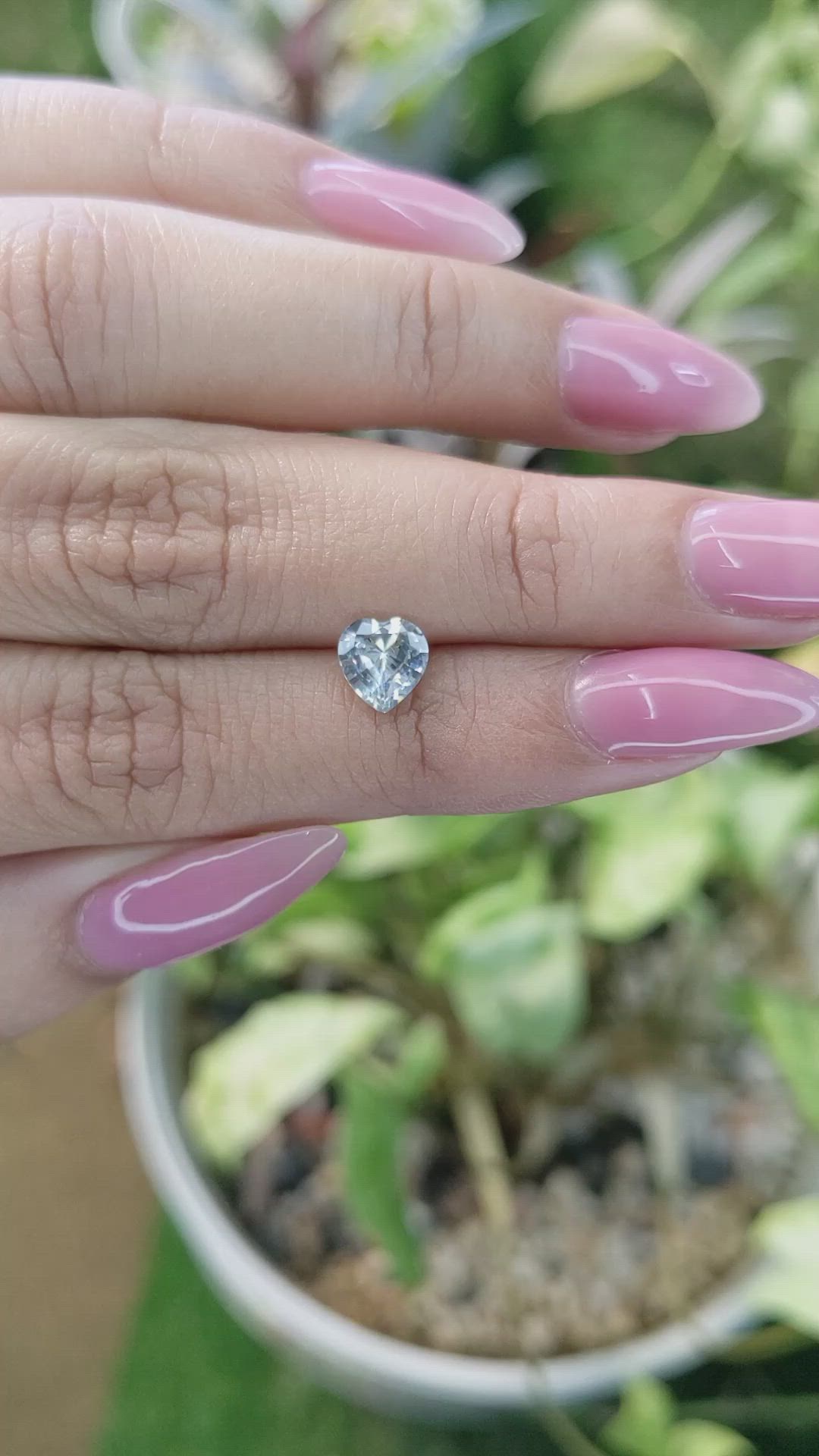 0.93 Ct. Bluish Grey Sapphire from Ceylon (Sri Lanka) Size Video