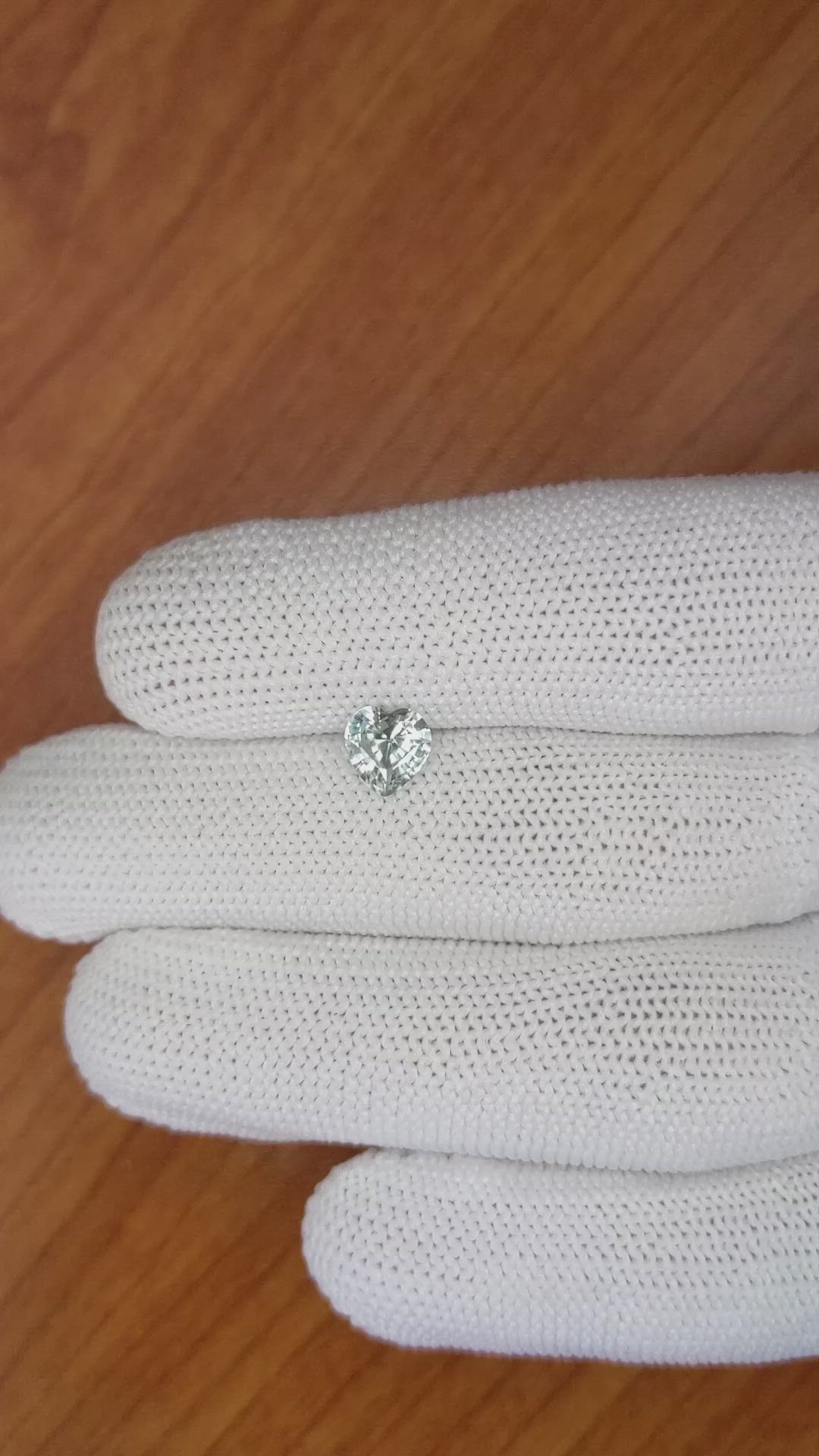 0.93 Ct. Bluish Grey Sapphire from Ceylon (Sri Lanka) Size Video