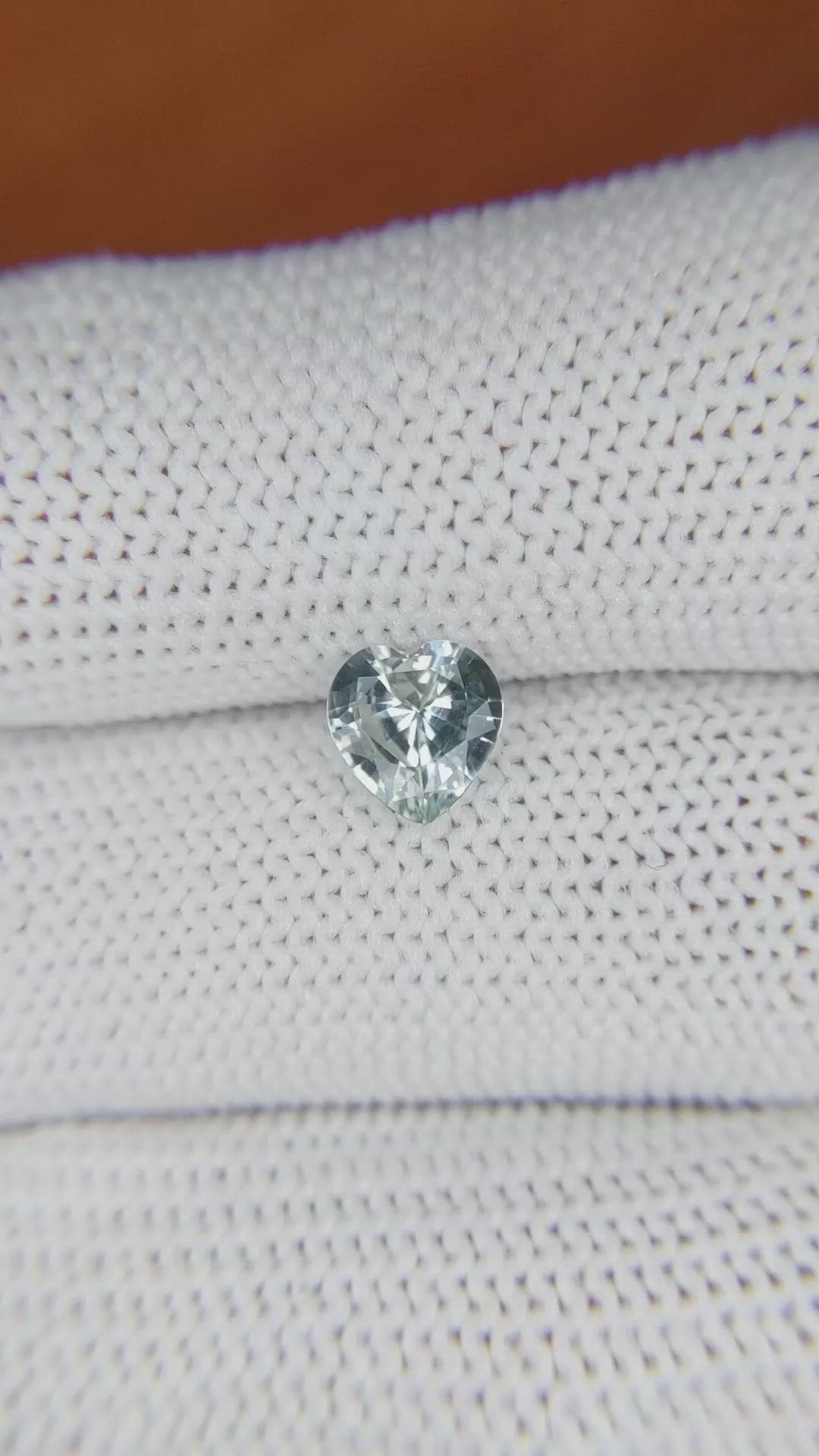 0.93 Ct. Bluish Grey Sapphire from Ceylon (Sri Lanka) Size Video