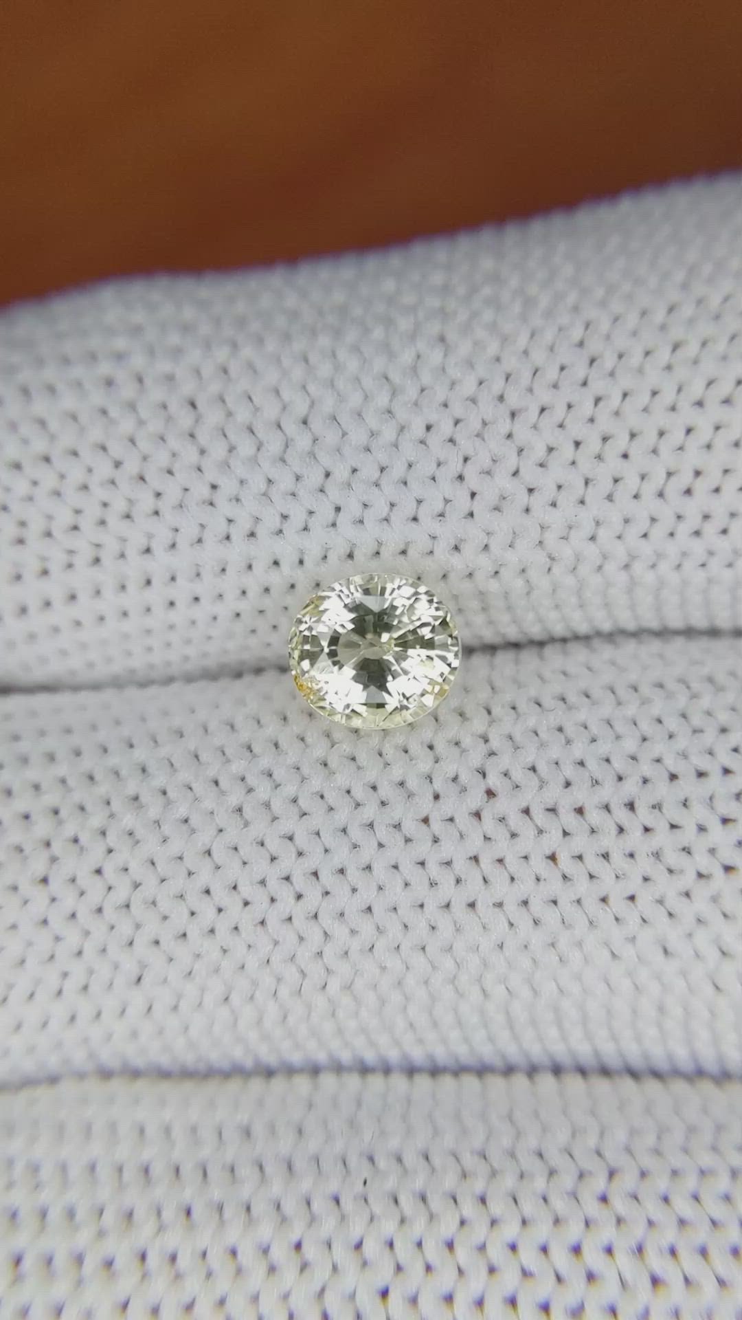1.72 Ct. Yellow Sapphire from Ceylon (Sri Lanka) Size Video