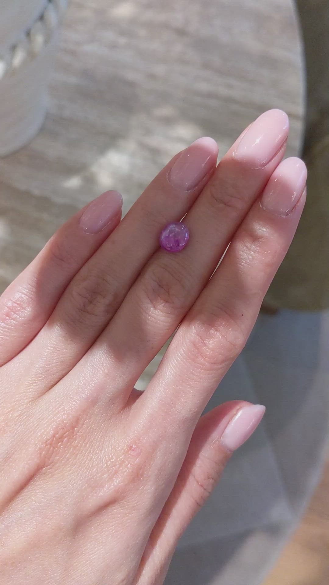 2.87 Ct. Pink Star Sapphire from Burma (Myanmar) Size Video