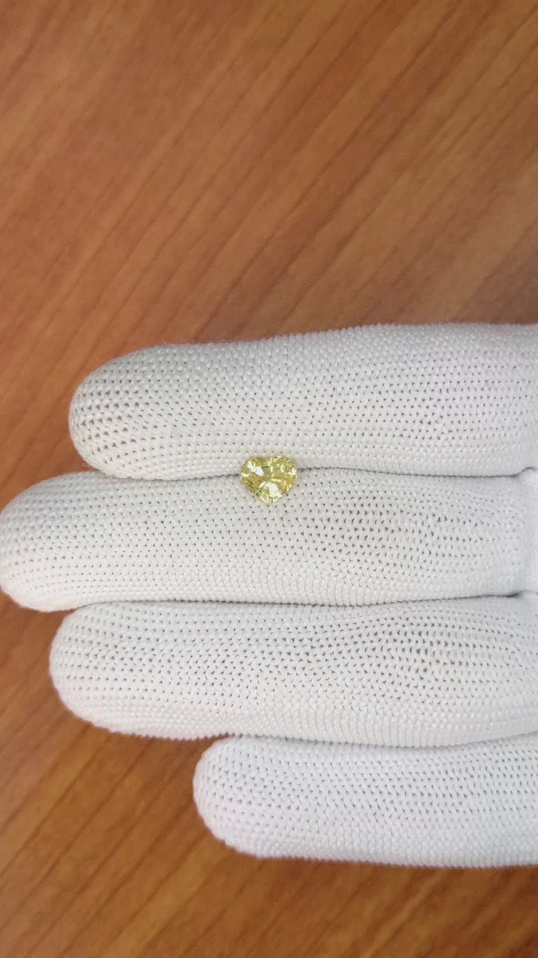 1.18 Ct. Yellow Sapphire from Ceylon (Sri Lanka) Size Video