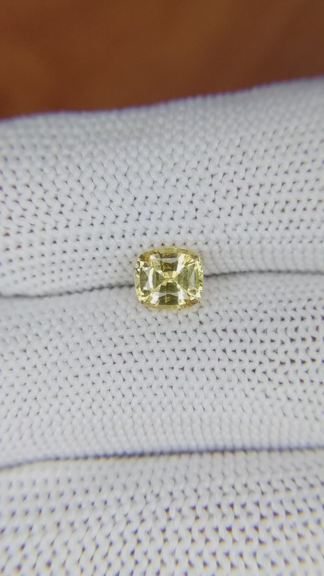 1.20 Ct. Yellow Sapphire from Ceylon (Sri Lanka) Size Video