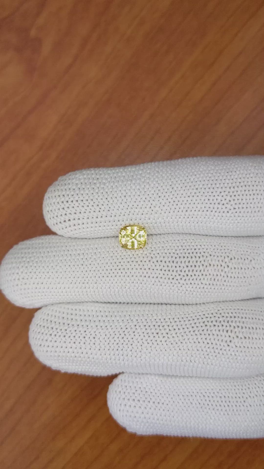 1.20 Ct. Yellow Sapphire from Ceylon (Sri Lanka) Size Video