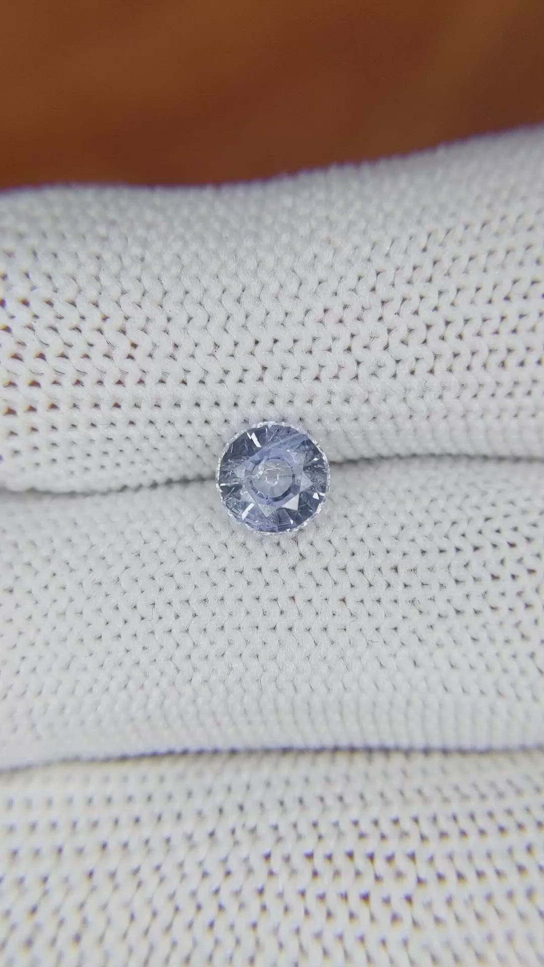 1.28 Ct. Blue Sapphire from Ceylon (Sri Lanka) Size Video