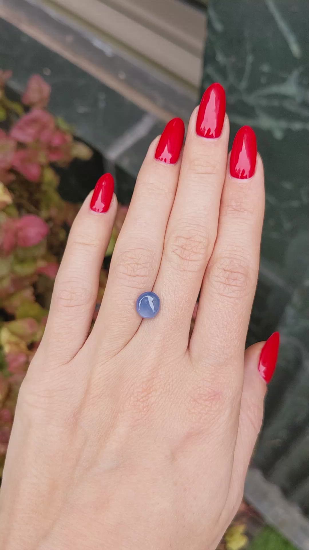 2.91 Ct. Blue Star Sapphire from Burma (Myanmar) Size Video