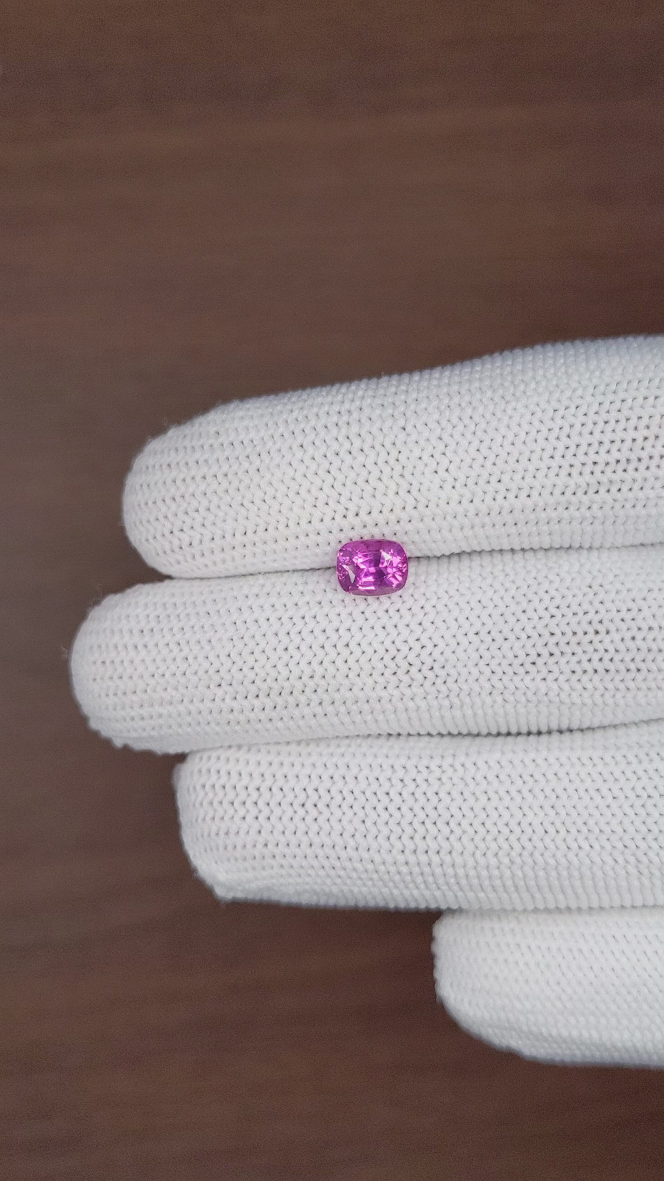 1.52 Ct. Pinkish Purple Sapphire from Madagascar Size Video
