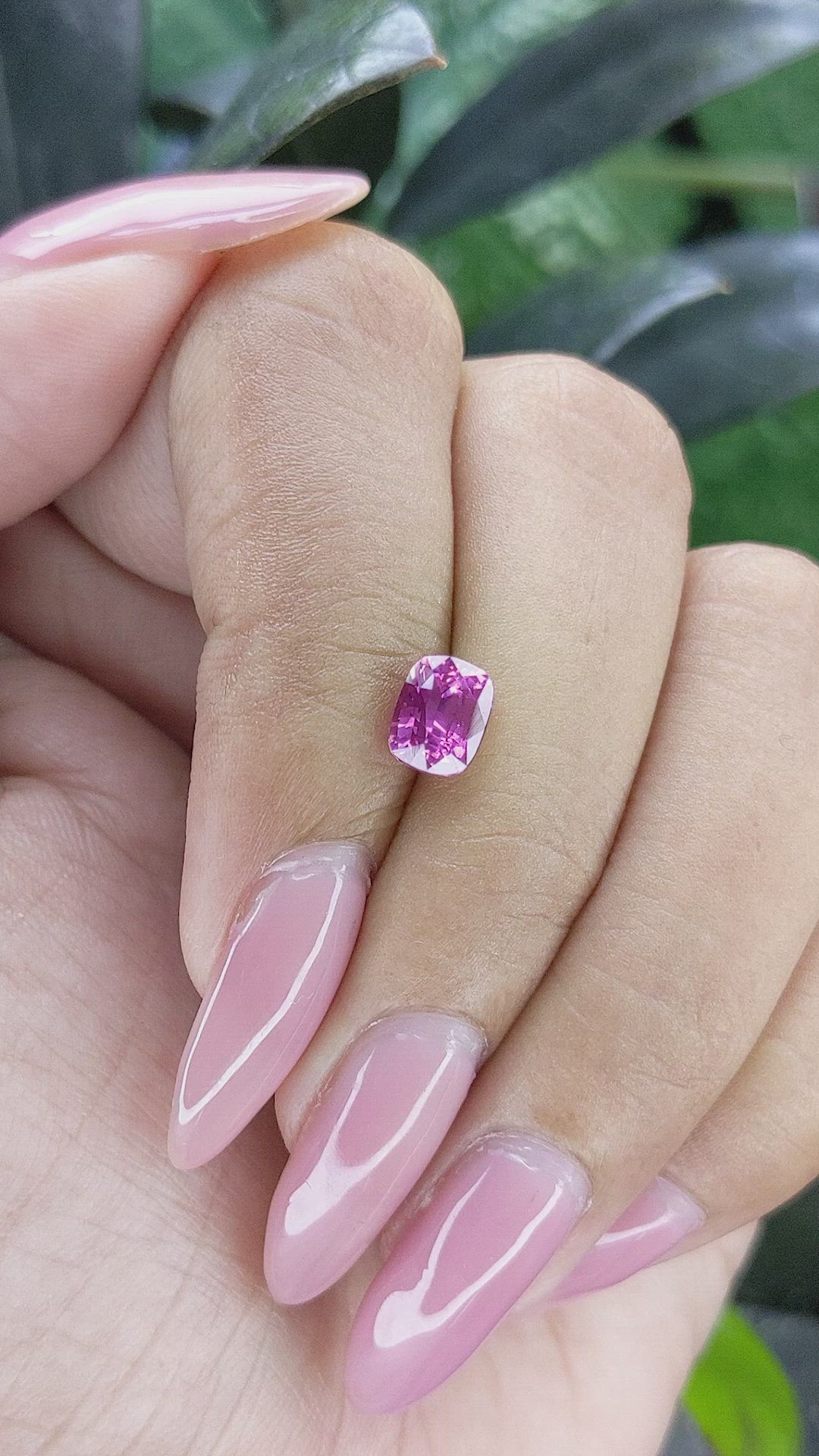 1.52 Ct. Pinkish Purple Sapphire from Madagascar Size Video